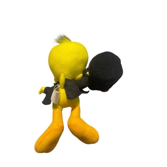 Looney Tunes Kids Yellow Red With Sylvester Hat Tweety Bird Plush Stuffed Toy - Picture 8 of 12